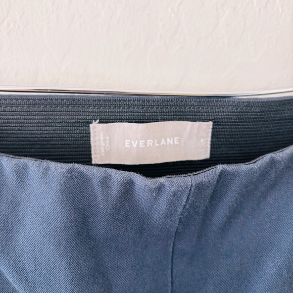 Everlane Midnight Blue women’s Trousers Pants Size 6 Elastic Waistband‎ Slim Fit - Picture 3 of 8
